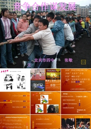 八年级政治 竞争与合作课件 陕教版 课件