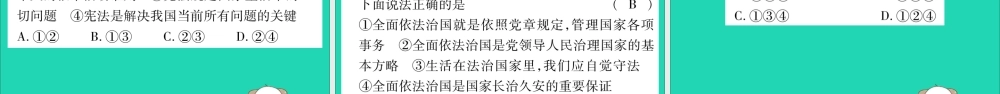 宁夏中考道德与法治考点复习 第三篇 热点透视 天下纵横 专题二 全面依法治国课件