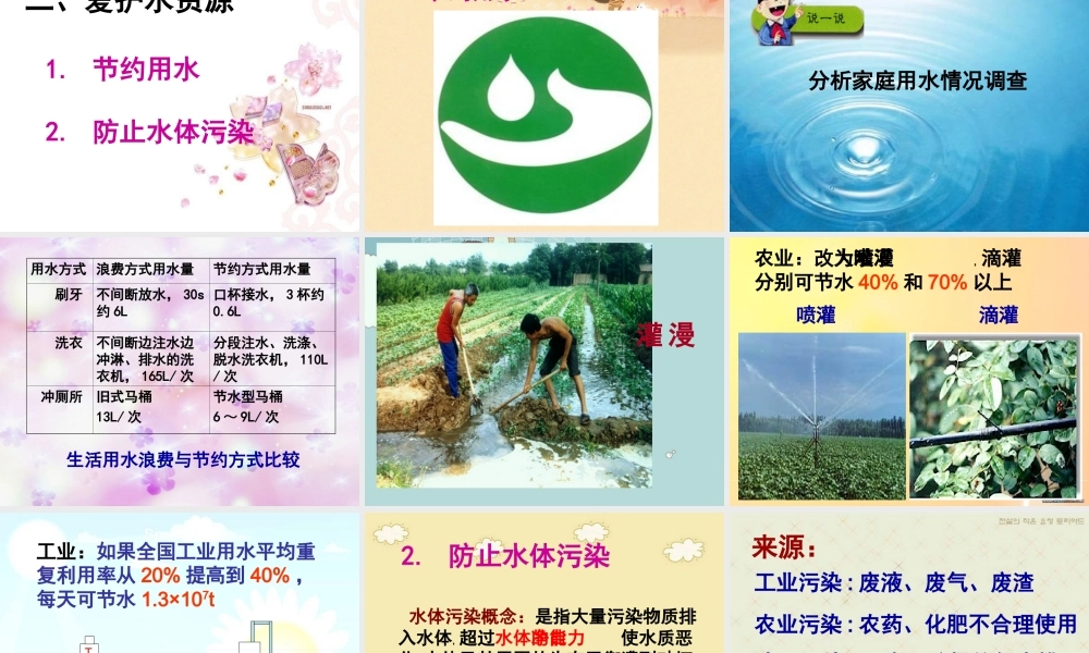 爱护水资源icrosoft_PowerPoint_演示文稿