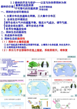 森林的开发与保护MicrosoftPowerPoint演示文稿