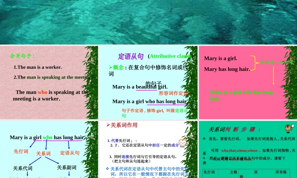 初中定语从句课堂讲解课件 (2)