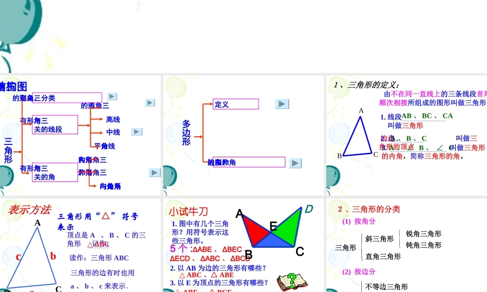 《三角形》复习课件2