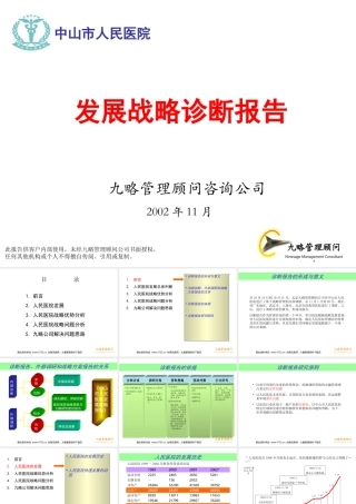 中山市人民医院发展战略诊断报告