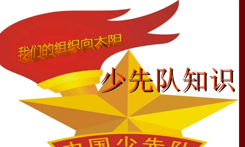 少先队知识(课件)