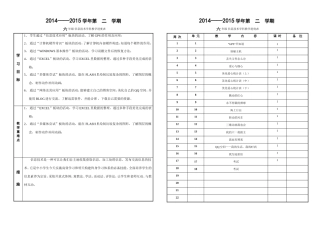 信息技术教学计划及进度表——六年级