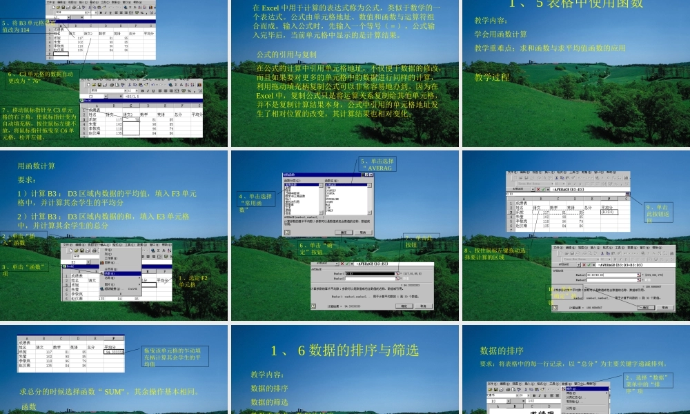 用Excel处理数据