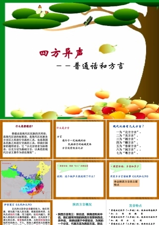 四方异声--普通话和方言自制