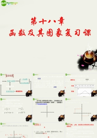 八年级数学下册 第十八章函数及其图像复习课件 华东师大版 课件