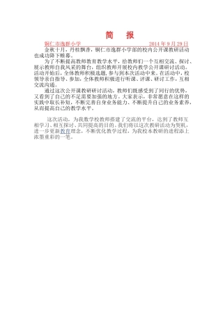 王红芳上课简---报