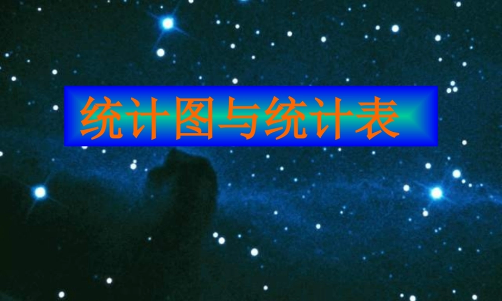 小学数学六年级PPT课件《统计图与统计表》