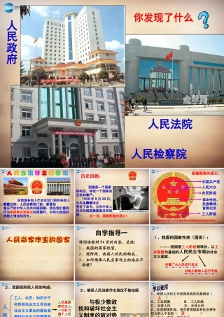 九年级政治全册 第六课 第一框 人民当家作主的国家课件 新人教版 课件