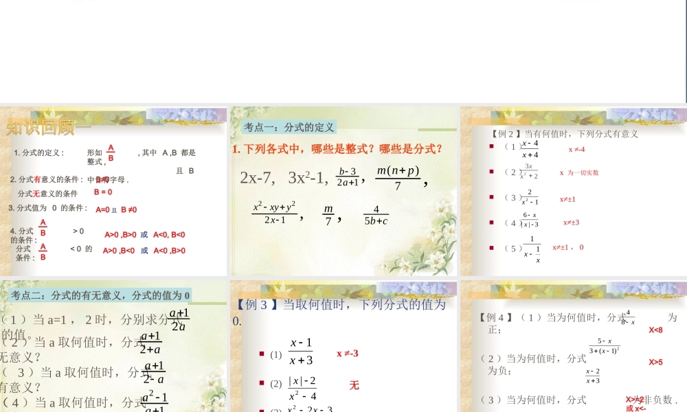 《分式》复习课件2