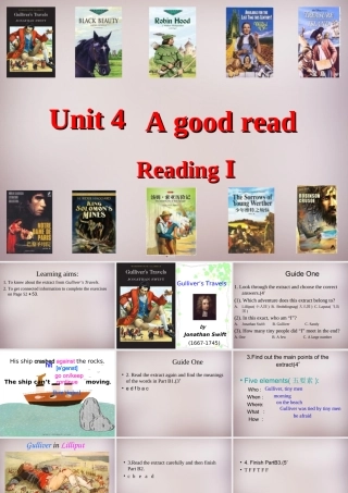 八年级英语下册 Unit 4 A good read Reading 1课件 (新版)牛津版 课件