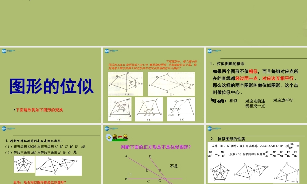 九年级数学下册 273 位似课件4 新人教版 课件