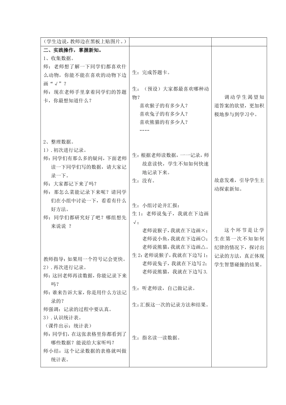 《简单数据分析》教学设计（模板）_第2页