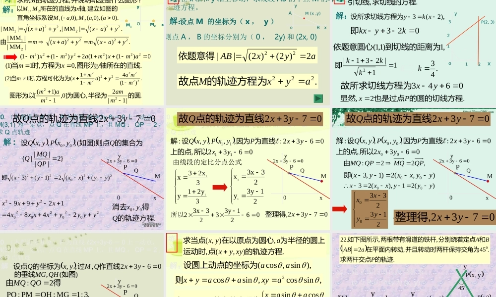 复习课 高二数学直线和圆的方程ppt课件三 人教版 高二数学直线和圆的方程ppt课件三 人教版