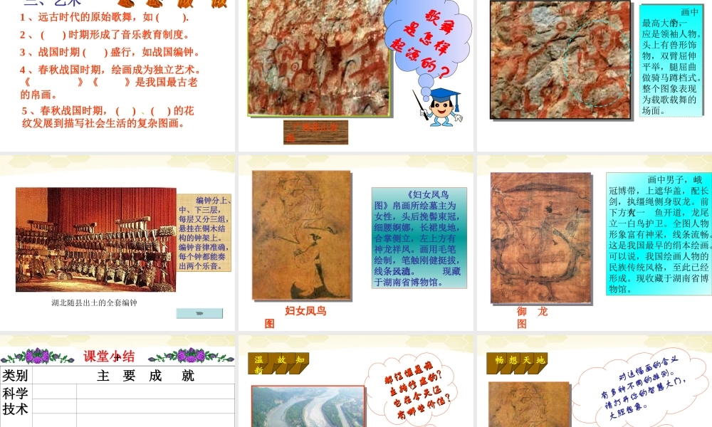 中学七年级历史(春秋战国的科技和文化)课件 人教新课标版 课件