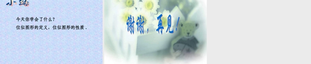 九年级数学图形的位似