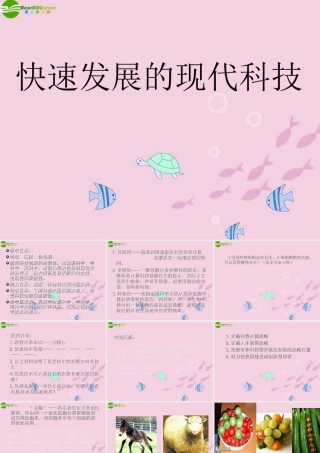 八年级思想品德下册 快速发展的现代科技课件 鲁教版 课件