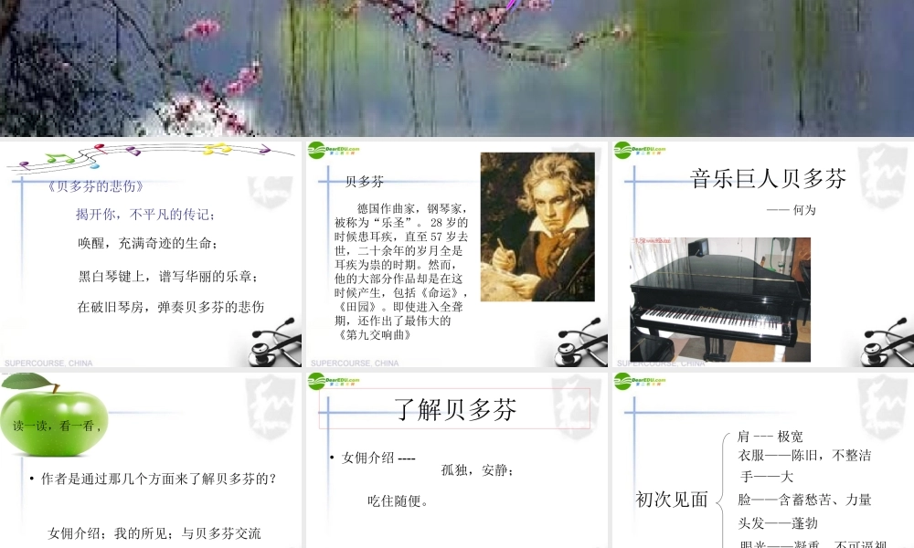 七年级语文下册(音乐巨人贝多芬)课件 人教版新课标版 课件