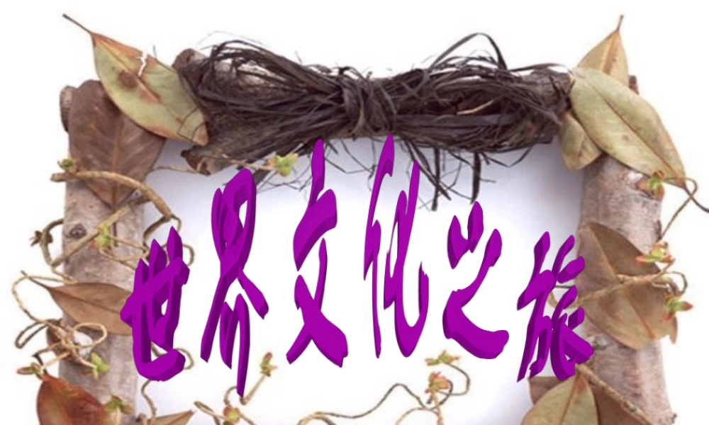 八年级政治世界文化之旅1上课