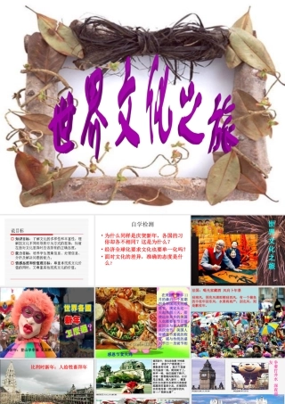 八年级政治世界文化之旅1上课