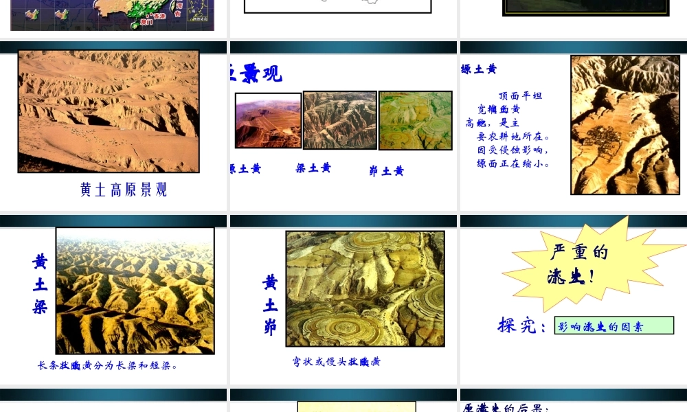 八年级地理下册 沟壑纵横的特殊地形区-黄土高原课件 人教新课标版 课件