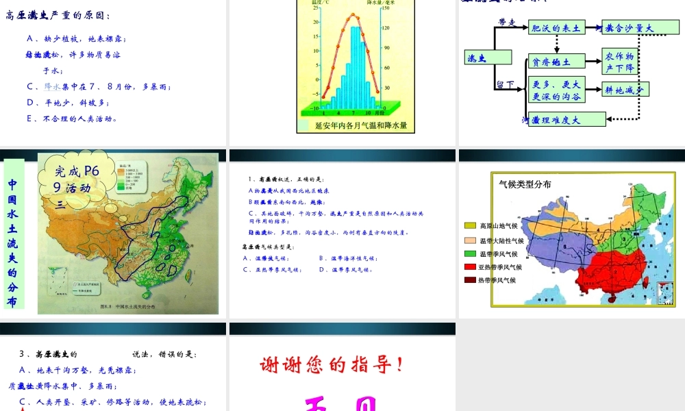 八年级地理下册 沟壑纵横的特殊地形区-黄土高原课件 人教新课标版 课件