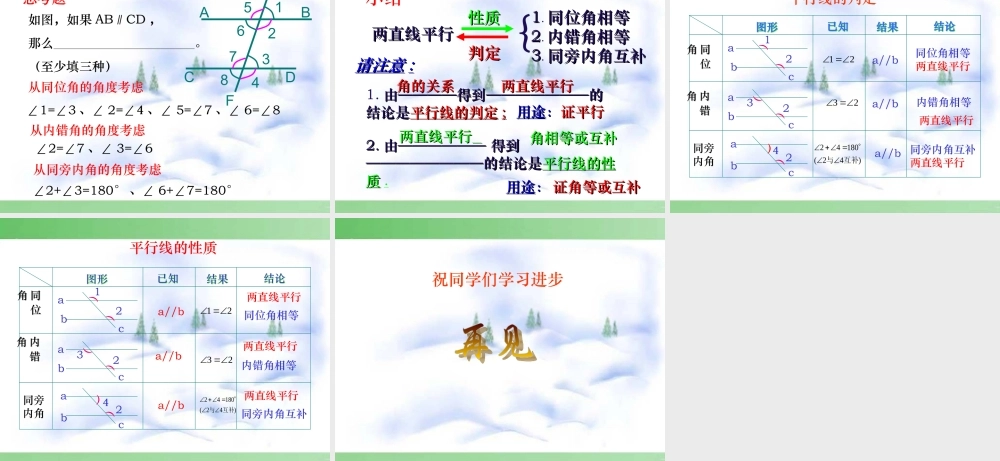 平行线的性质.3-平行线性质(1)--3333