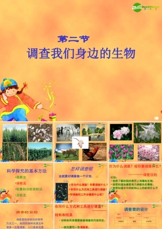 七年级生物 第二节 调查我们身边的生物课件　新人教版 课件