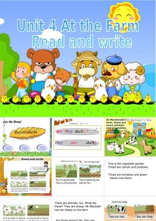 PEP小学英语四年级下册Unit4_Atthefarm_Read_and_write课件