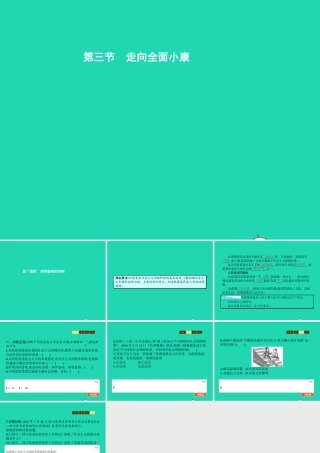 八年级政治下册 第二单元 走进小康时代 第三节 走向全面小康 第1框 共同富裕的目标课件 湘教版 课件