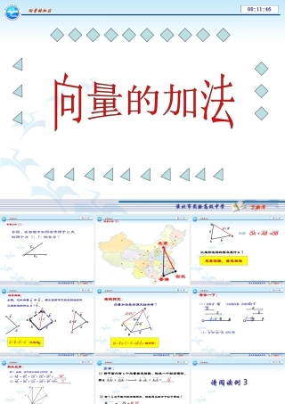 向量的加法 课件