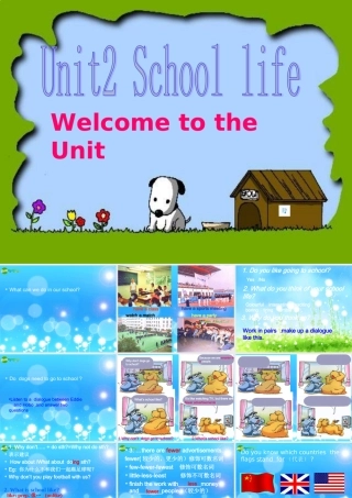 八年级英语上册 Unit 2 School life Welcome to the Unit课件 译林牛津版 课件