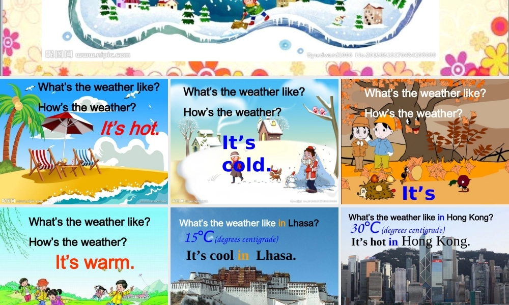 四年级下册U3weather