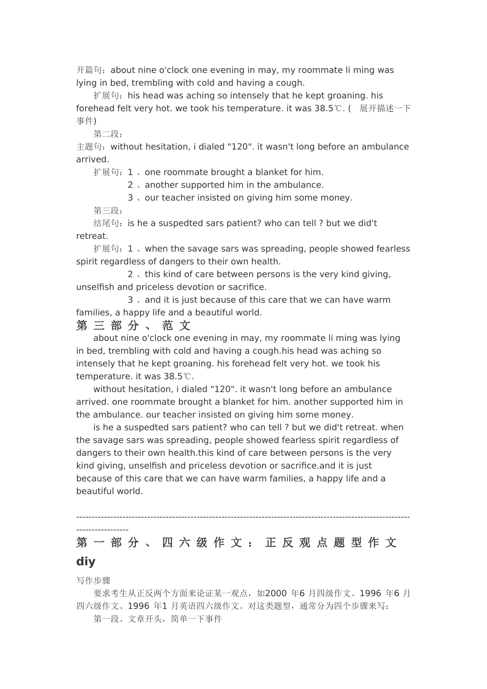 《英语六级作文模板》_第2页