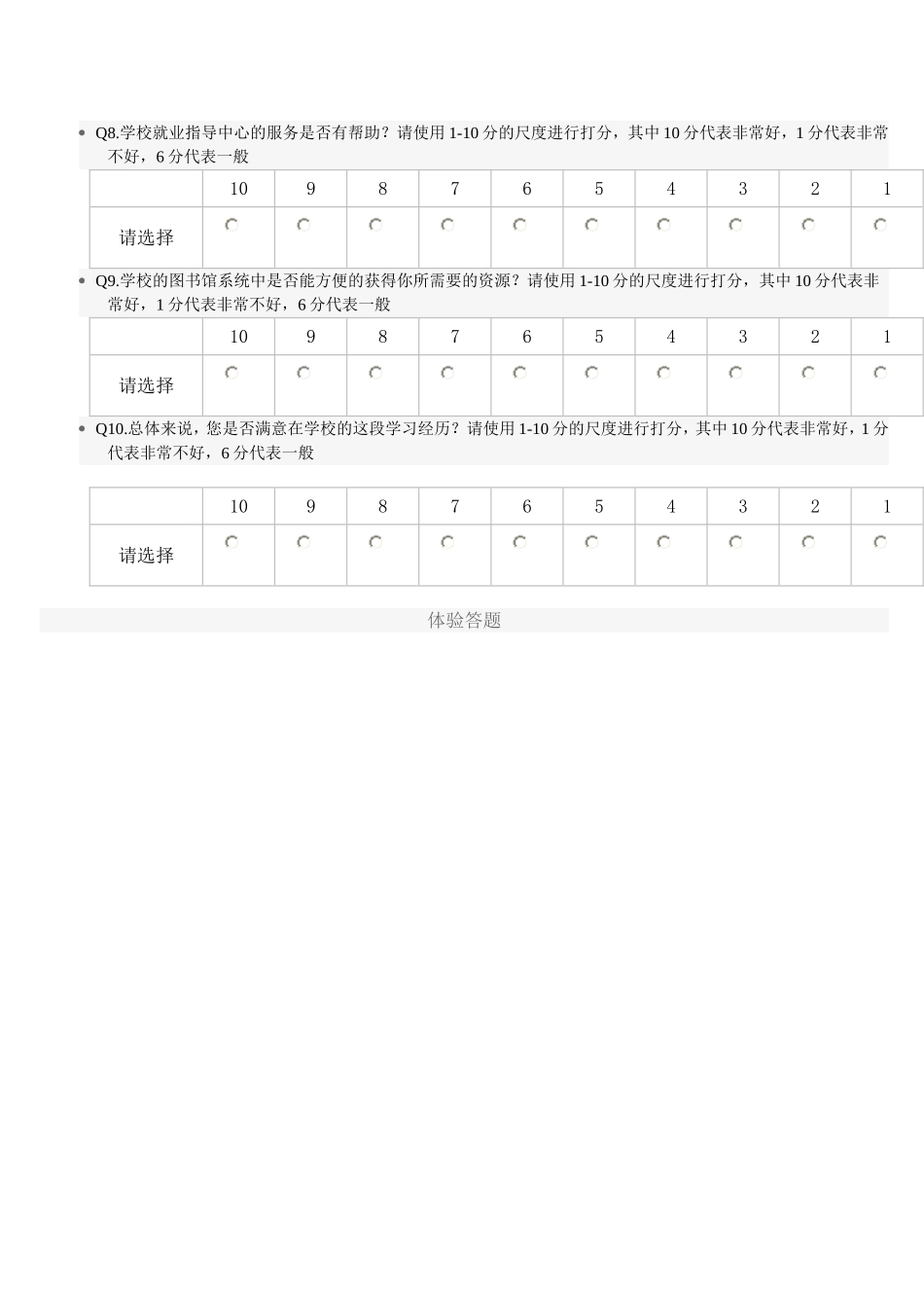 学生满意度调查表 (2)_第2页