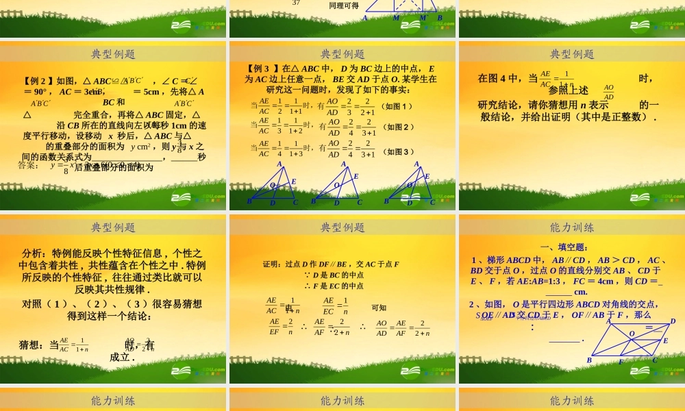 九年级数学中考专题(空间与图形)—第十六讲(相似图形(四))课件(北师大版) 九年级数学中考专题课件-空间与图形(共18套)北师大版
