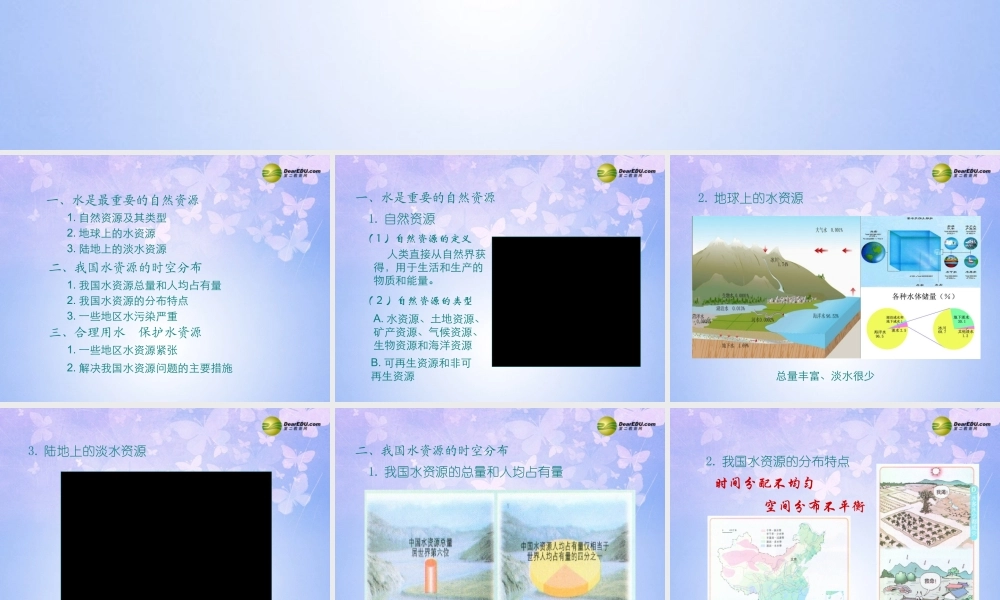 八年级地理上册 第三章 第三节 水资源(第2课时)课件 新人教版 课件