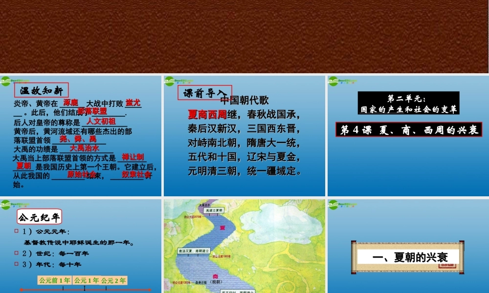 中学历史七年级上册 第二单元(国家的产生和社会变革)课件 新人教版 课件