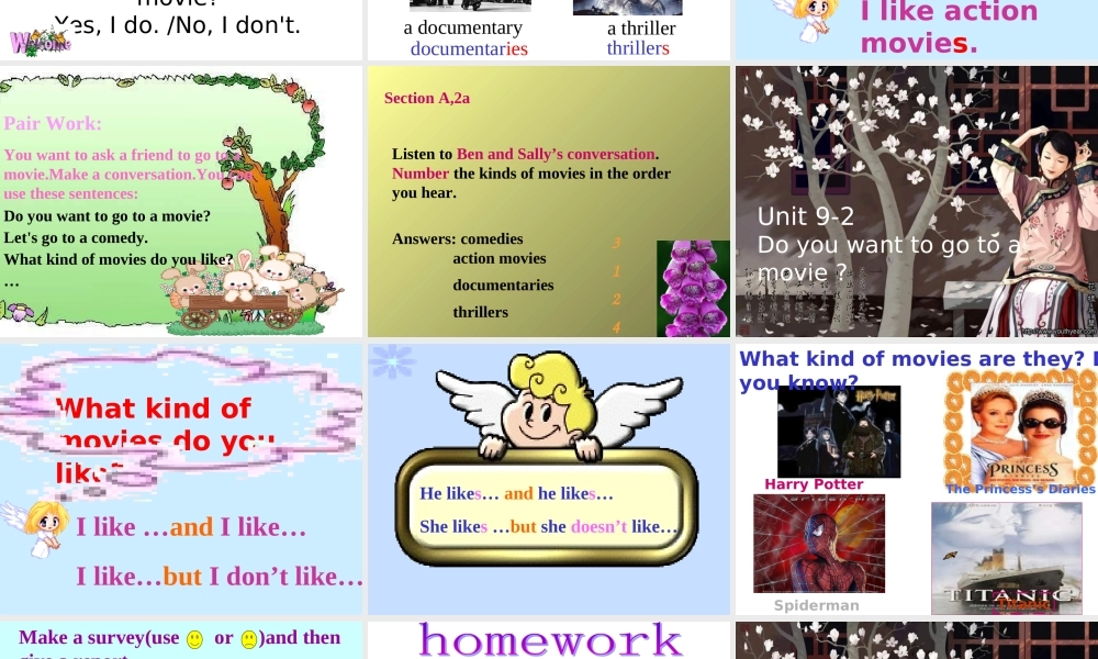 七年级英语Doyouwanttogotoamovie课件1