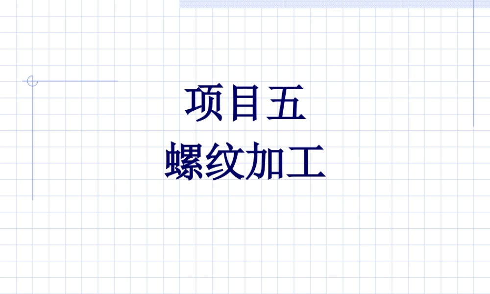 22322-项目五螺纹加工