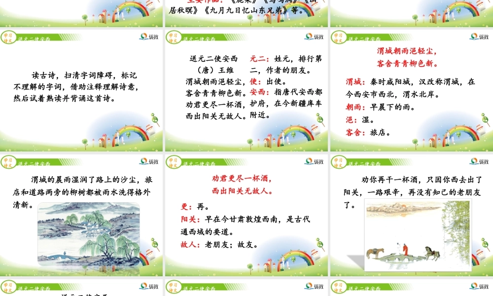 28.1送元二使安西