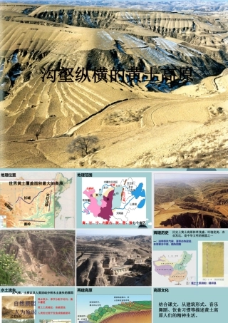 初中部七年级历史与社会下册 第六单(一方水土养一方人)沟壑纵横的黄土高原课件 人教版 课件
