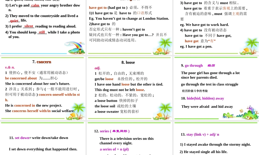 必修1Unit1Languagepoints