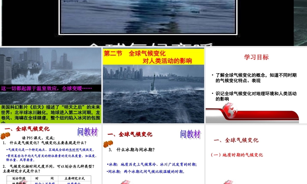 全球气候变化对人类活动的影响