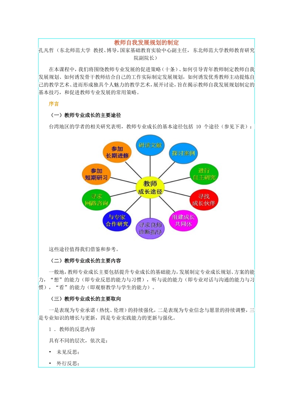 教师自我发展规划的制定_第1页
