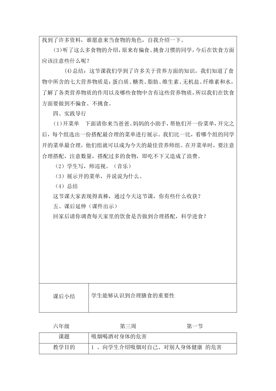 六年级健康课_第2页