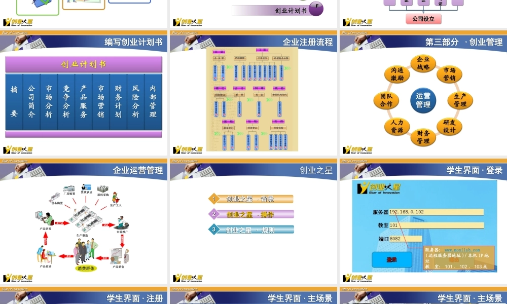 《创业之星》操作手册