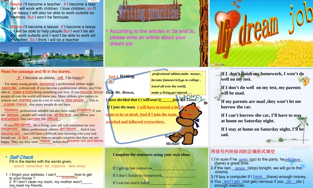 八年级英语下册 unit 5 section b 3a课件 人教新目标版 课件